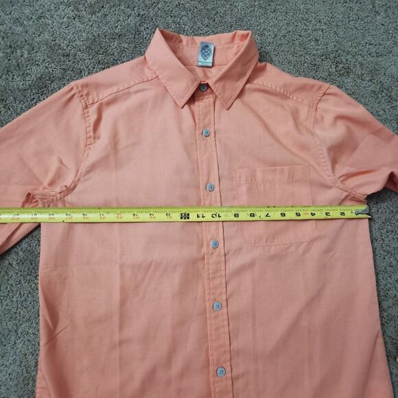 Men's Stio Shirt Button Down Long Sleeve | Color: Salmon | Size: S - Picture 11 of 12